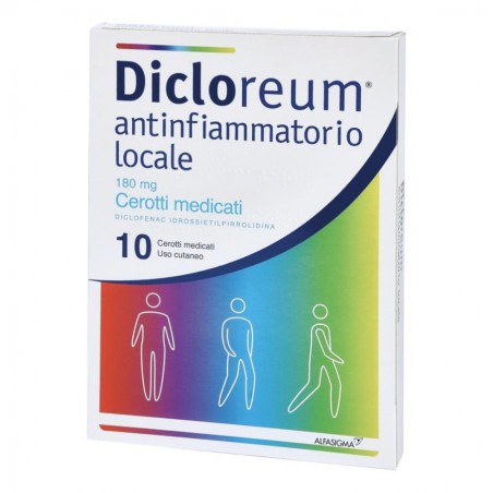 DICLOREUM ANTINFIAMMATORIO LOCALE - 10 cerotti 180 mg