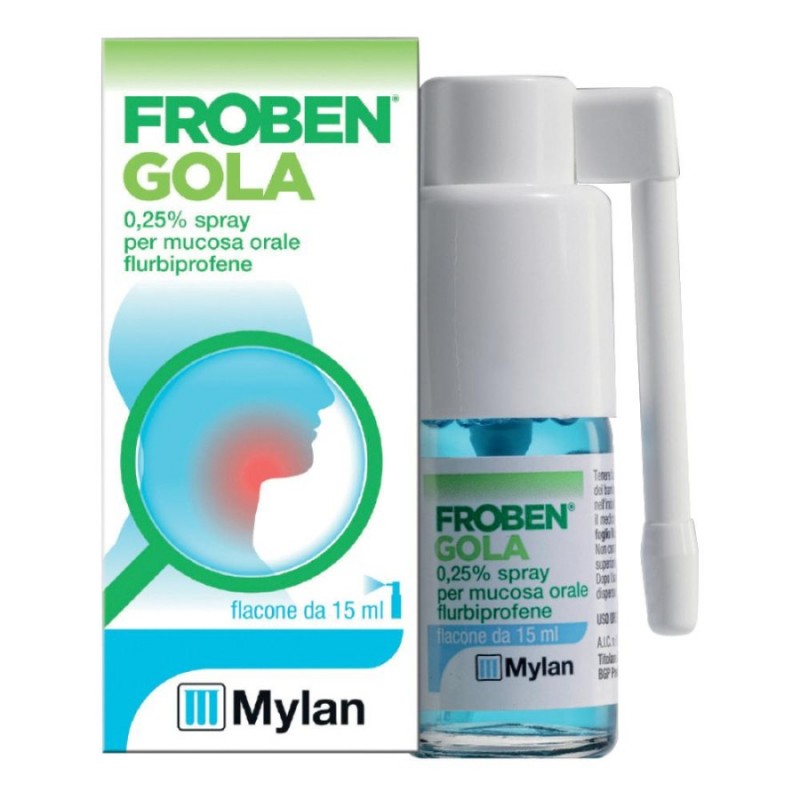 FROBEN GOLA - spray mucosa orale 15 ml 0,25%