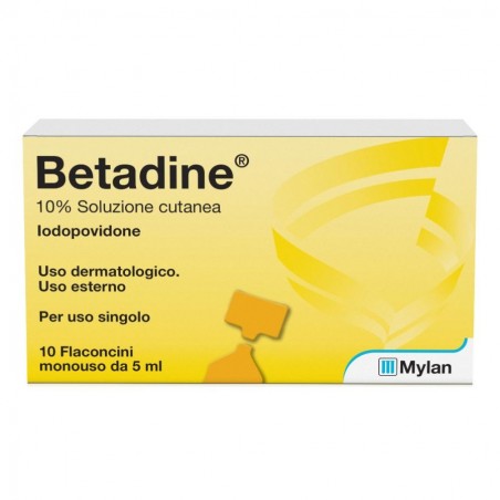 BETADINE - soluz cutanea 10 flaconcini monouso 5 ml 10%