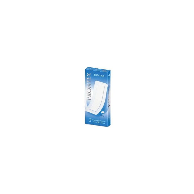 GARZA COMPRESSA PRONTEX SOFT PAD 10X25 CM 2 PEZZI