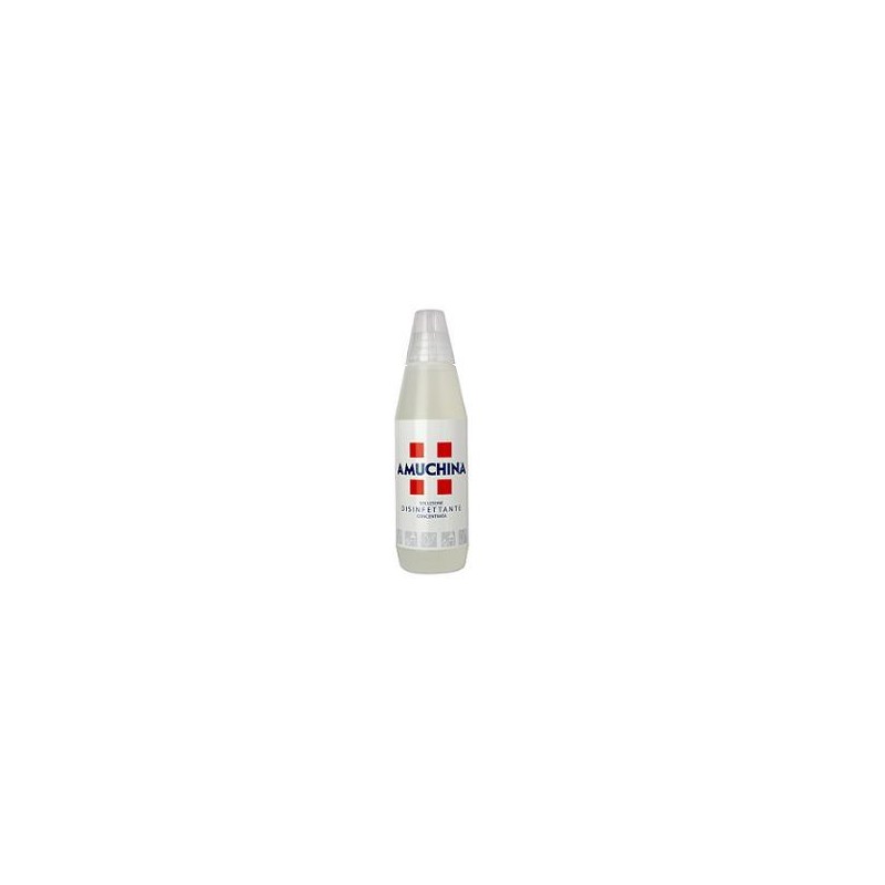 AMUCHINA LIQUIDA 100% DISINFETTANTE IGIENIZZANTE A BASE DI IPOCLORITO DI SODIO ANTIMICROBICO AD AMPIO SPETTRO DAZIONE 1000 ML