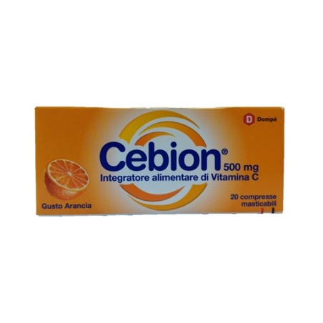 CEBION MASTICABILE ARANCIA VITAMINA C 500 MG 20 COMPRESSE