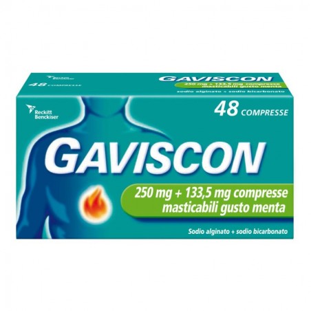 GAVISCON - 48 cpr mast 250 mg + 133,5 mg menta