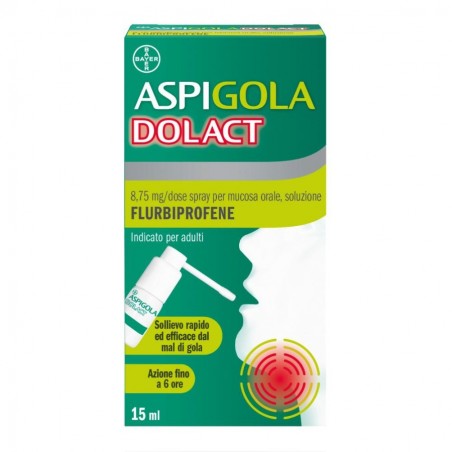 ASPIGOLADOLACT - spray mucosa orale 15 ml 8,75 mg/dose